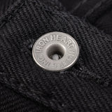 Iron Heat |  IH-666S-SBG | 21oz Selvedge Denim Slim Straight Cut Jeans | Superblack (Fades To Grey)