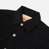 Iron Heart | IHJ-86-BLK |  14oz Selvedge Denim Modified Type III Jacket | Black/Black