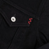 Iron Heart | IHJ-86-BLK |  14oz Selvedge Denim Modified Type III Jacket | Black/Black