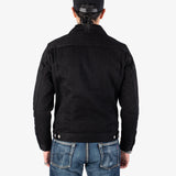 Iron Heart | IHJ-86-BLK |  14oz Selvedge Denim Modified Type III Jacket | Black/Black