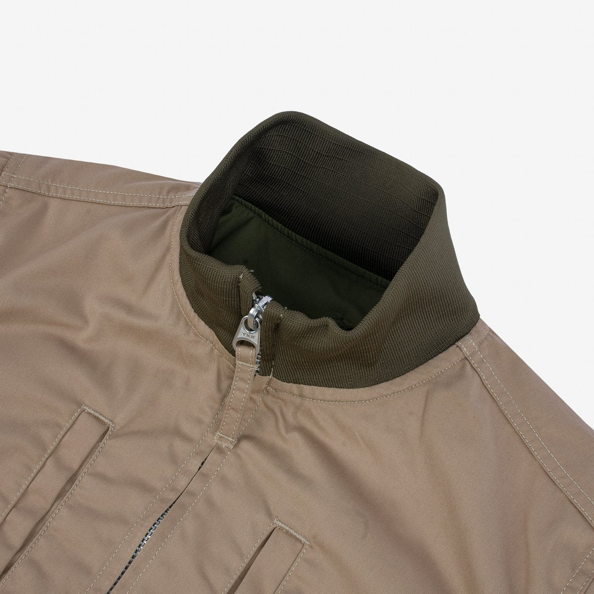 Iron Heart | IHJ-130-OLV-NP | Reversible Tanker Jacket | Olive | with or without patch