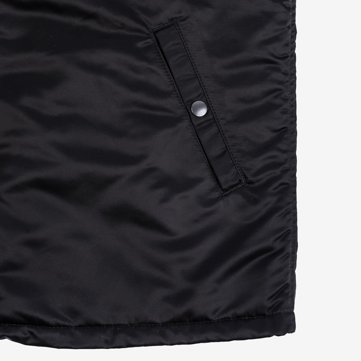 Iron Heart | IHM-36-BLK | Quilt Lined Nylon Jacket | Black |