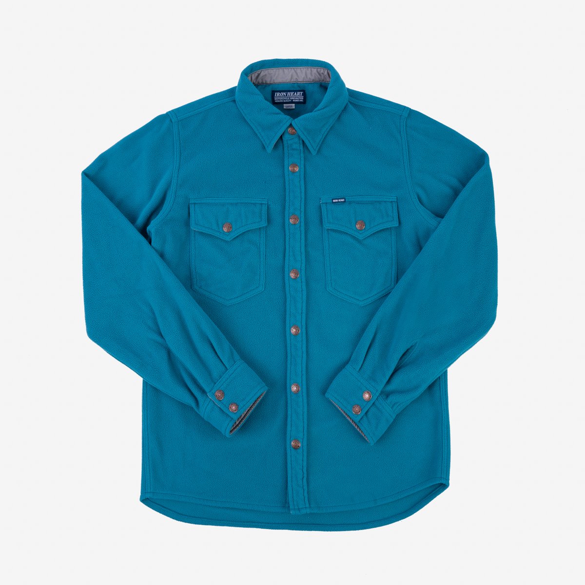 Iron Heart IHSH-287-TUR Micro Fleece Shirt Turquoise
