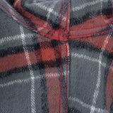 Iron Heart | IHSH-369-GRY | 12oz Slub Yarn | Heavy Flannel Herringbone Check Western Shirt | Grey