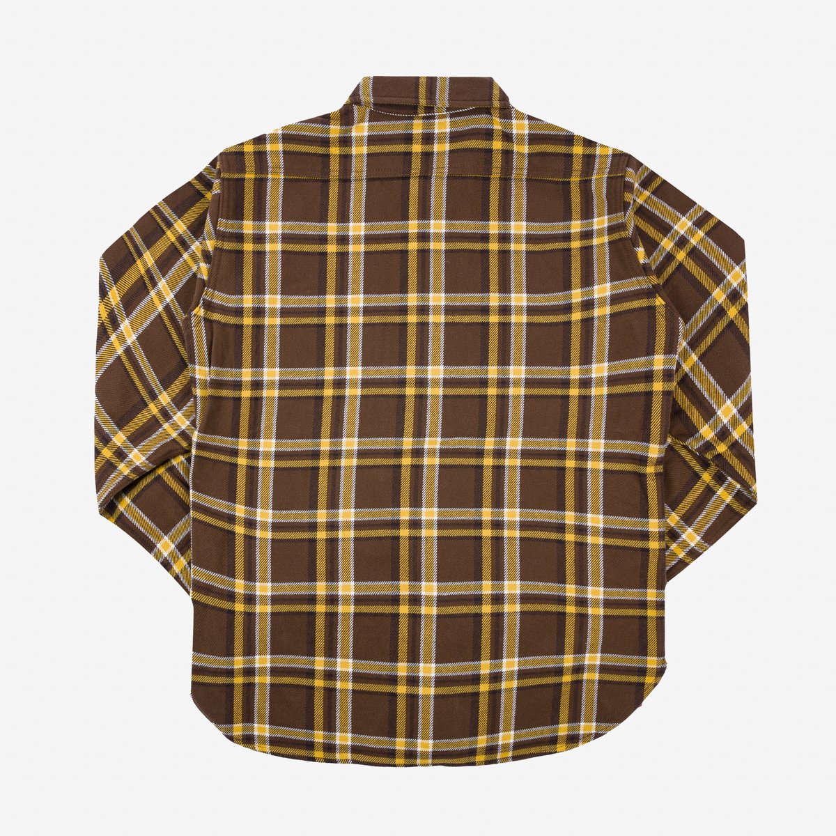 Iron Heart | IHSH-378-BRN | Ultra Heavy Flannel | Crazy Check Work Shirt | Brown