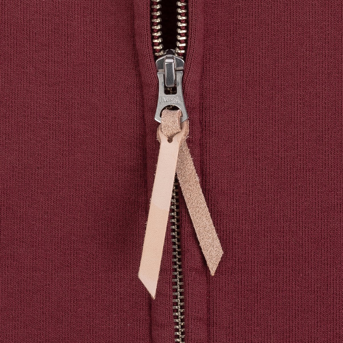 Iron Heart | IHSW-10-BUR | 14oz Ultra Heavyweight Loopwheel Cotton Zip Up Hoodie | Burgundy