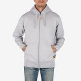 Iron Heart | IHSW-10-GRY | 14oz Ultra Heavyweight Loopwheel Cotton Zip Up Hoodie | Grey