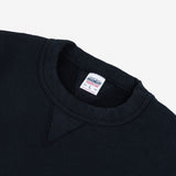 Iron Heart | IHSW-69L-BLK | 14oz Ultra Heavyweight Loopwheel Cotton Crew Neck Sweat | Black