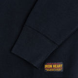 Iron Heart | IHSW-69L-BLK | 14oz Ultra Heavyweight Loopwheel Cotton Crew Neck Sweat | Black