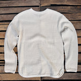 Fullcount | 5964-22 | Heavyweight Waffle Long Sleeve T-Shirt | ecru