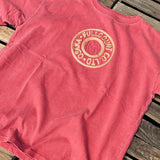 Fullcount | 5504-4 | Embroidery T “Tack Button” VE (Vintage Effect) | Coke Red