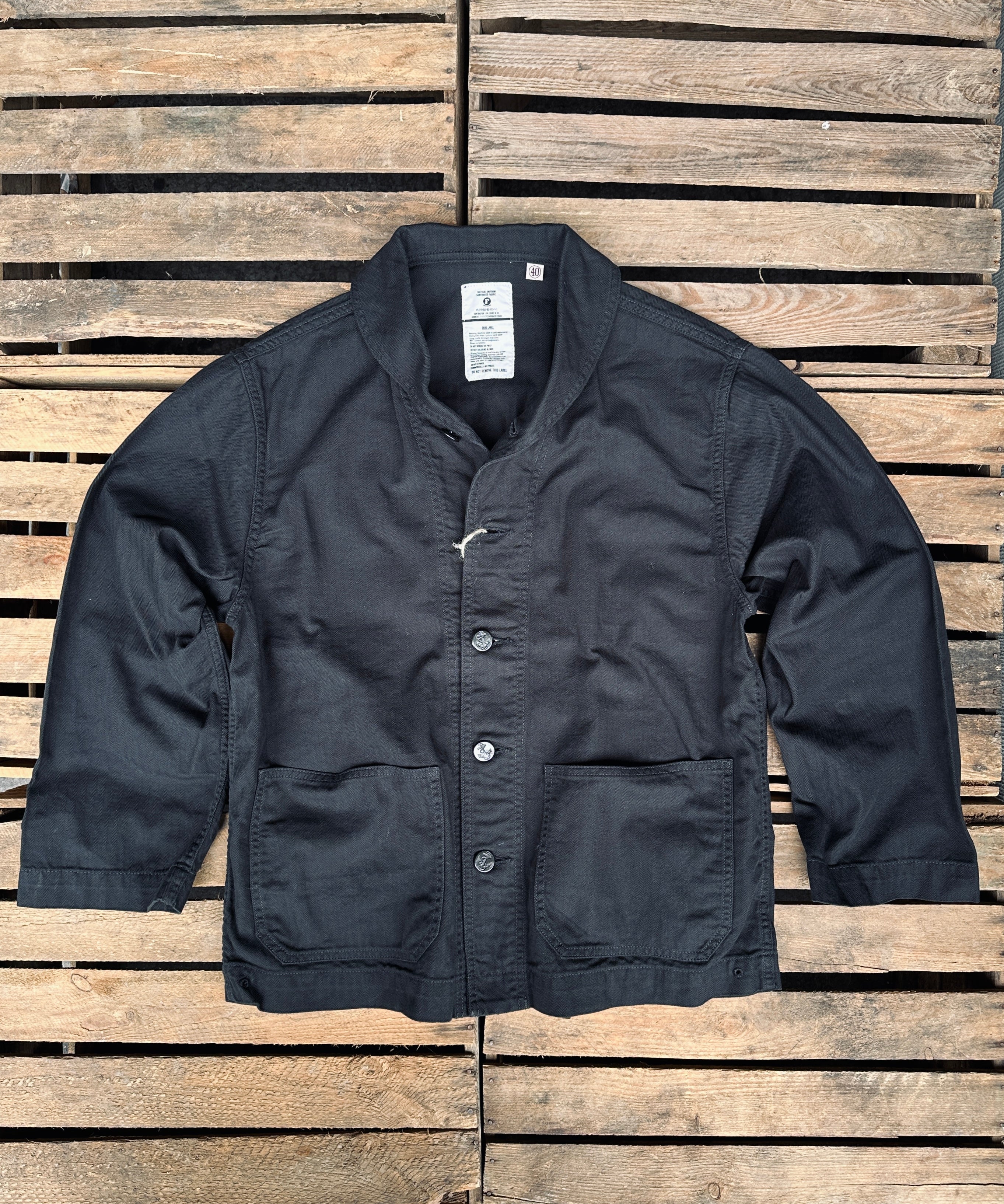 40‘s USN shawl collar coverall Fullcount | 2052-2 | USN Shawl Collar Denim Coverall – FEINFRACHT
