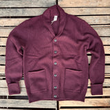 GRP | TEC RA 7 | SHAWL COLLAR CARDIGAN | Bordeaux