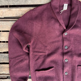 GRP | TEC RA 7 | SHAWL COLLAR CARDIGAN | Bordeaux