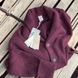 GRP | TEC RA 7 | SHAWL COLLAR CARDIGAN | Bordeaux