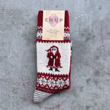 CHUP SOCKS | SANTA | Wool | Red