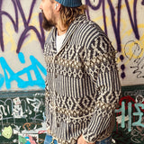 GRP | Shawl Collar Cardigan | Blue Green