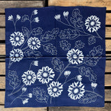 Kobashi Studio | Japanese Indigo Chrysanthemum Bandana | BN53IN