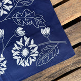 Kobashi Studio | Japanese Indigo Chrysanthemum Bandana | BN53IN