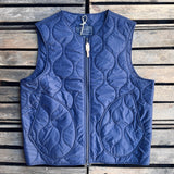 Manifattura Ceccarelli | Wool Padded Vest | Navy | 7919 CB