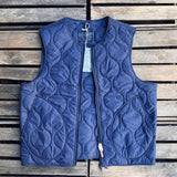 Manifattura Ceccarelli | Wool Padded Vest | Navy | 7919 CB