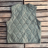 Manifattura Ceccarelli | Wool Padded Vest | Olive | 7919 CB