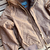 Manifattura Ceccarelli | Bomber With Hood | Dark Tan | 7082-WX