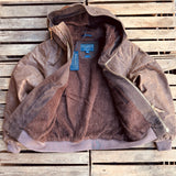 Manifattura Ceccarelli | Bomber With Hood | Dark Tan | 7082-WX