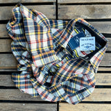 The Flat Head | FN-SNR-014L | Shirt | Flannel | Check Work | Ivory