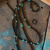 Red Rabbit Trading Co. | Black & Turquoise Bead Necklace