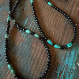 Red Rabbit Trading Co. | Black & Turquoise Bead Necklace