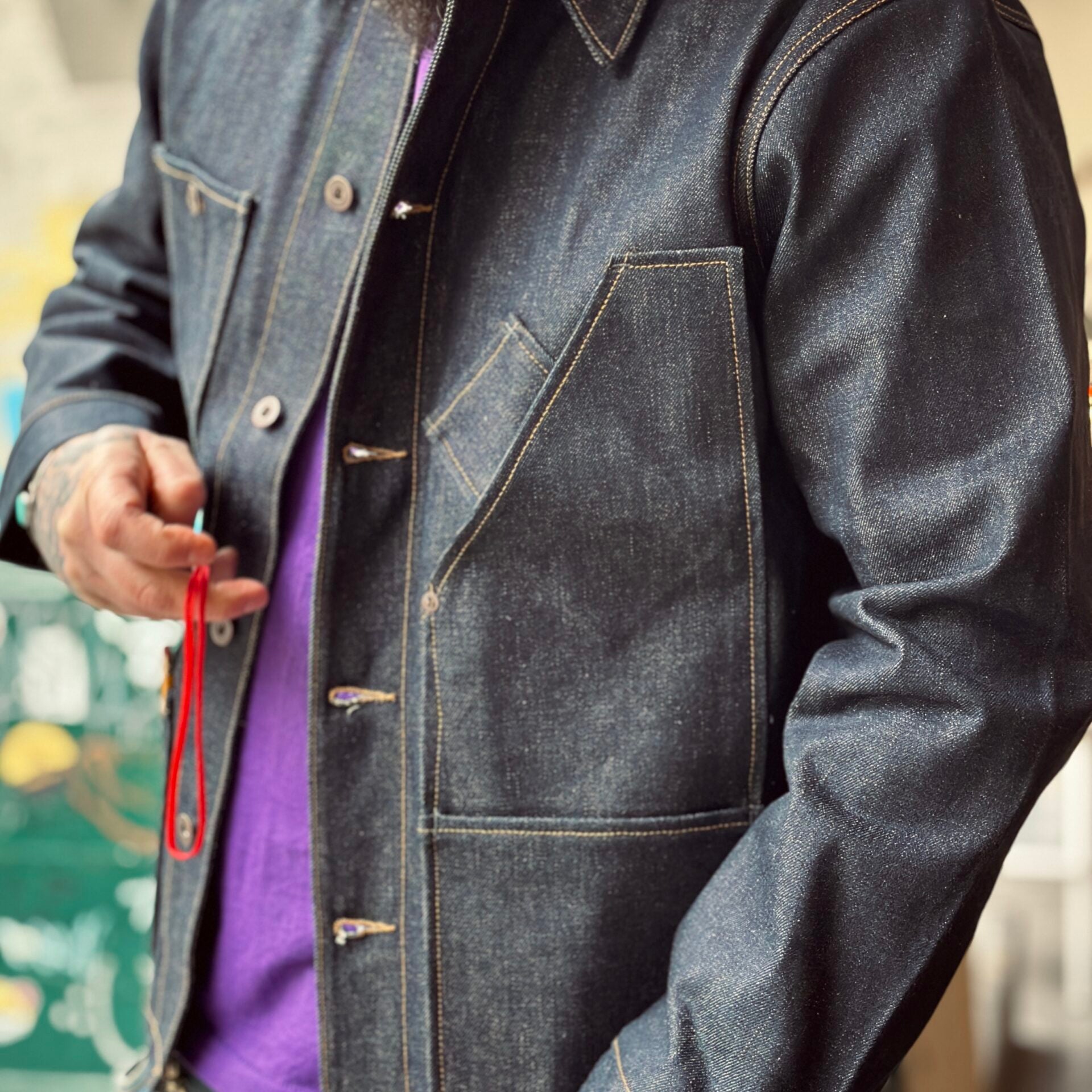 Tellason | Coverall Jacket |  Selvedge Denim 16.5 oz.