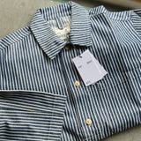 Eat Dust | FISHERMAN SHIRT | WILD ROAD STRIPE | BLUE/WHITE