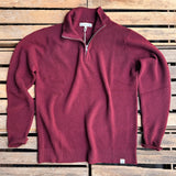 Merz b. Schwanen | MWZP04.506 | Half-Zip Merino Pullover | burgundy