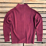 Merz b. Schwanen | MWZP04.506 | Half-Zip Merino Pullover | burgundy