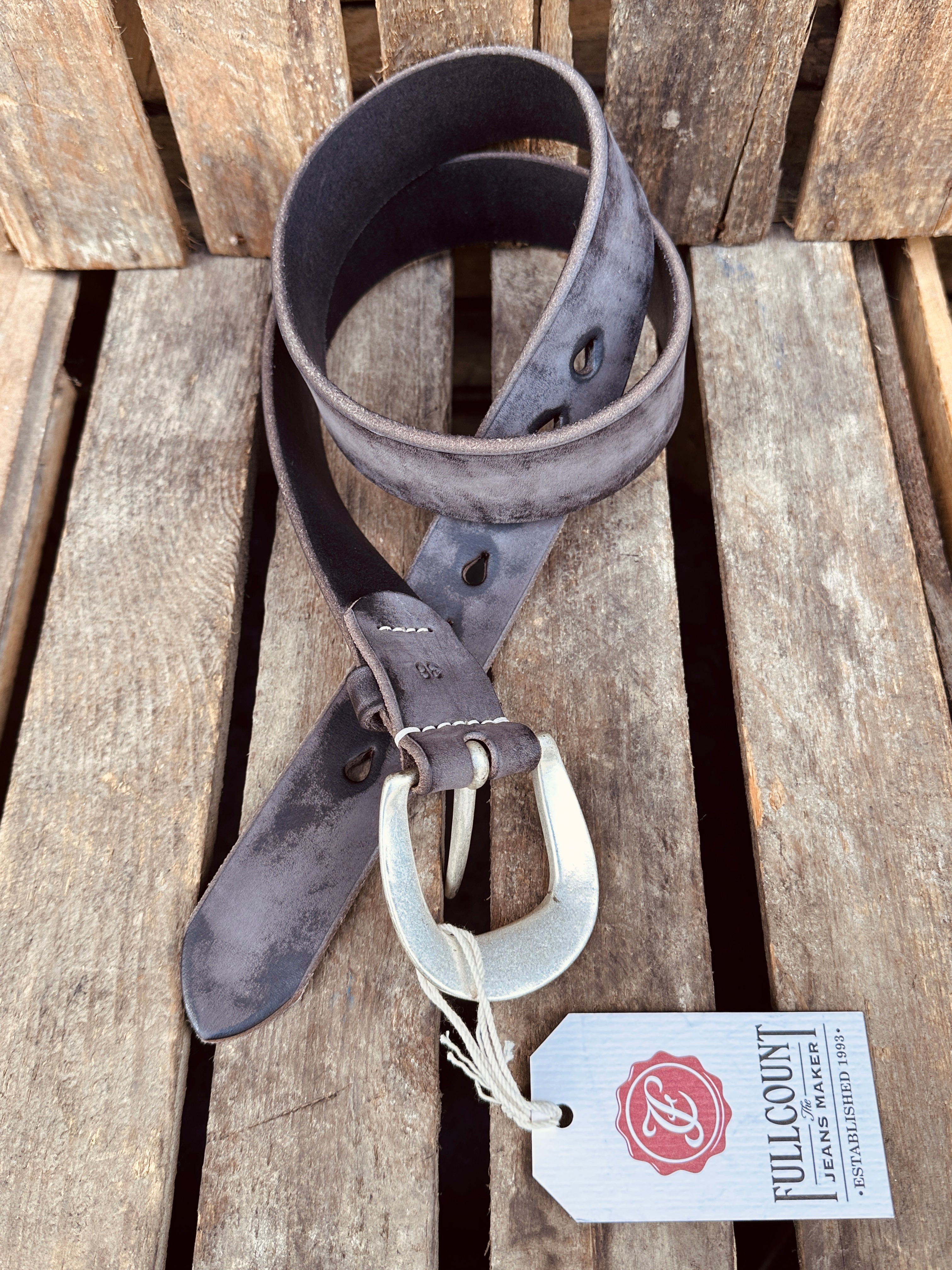 Fullcount | 6210 | Wild Leather Belt | Black – FEINFRACHT