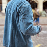 Eat Dust | Fisherman Shirt | Delhi Denim | Bleach Wash