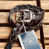The Flathead | FN-BE-L005 | Belt - intercciato | Black