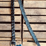 The Flathead | FN-BE-L005 | Belt - intercciato | Black