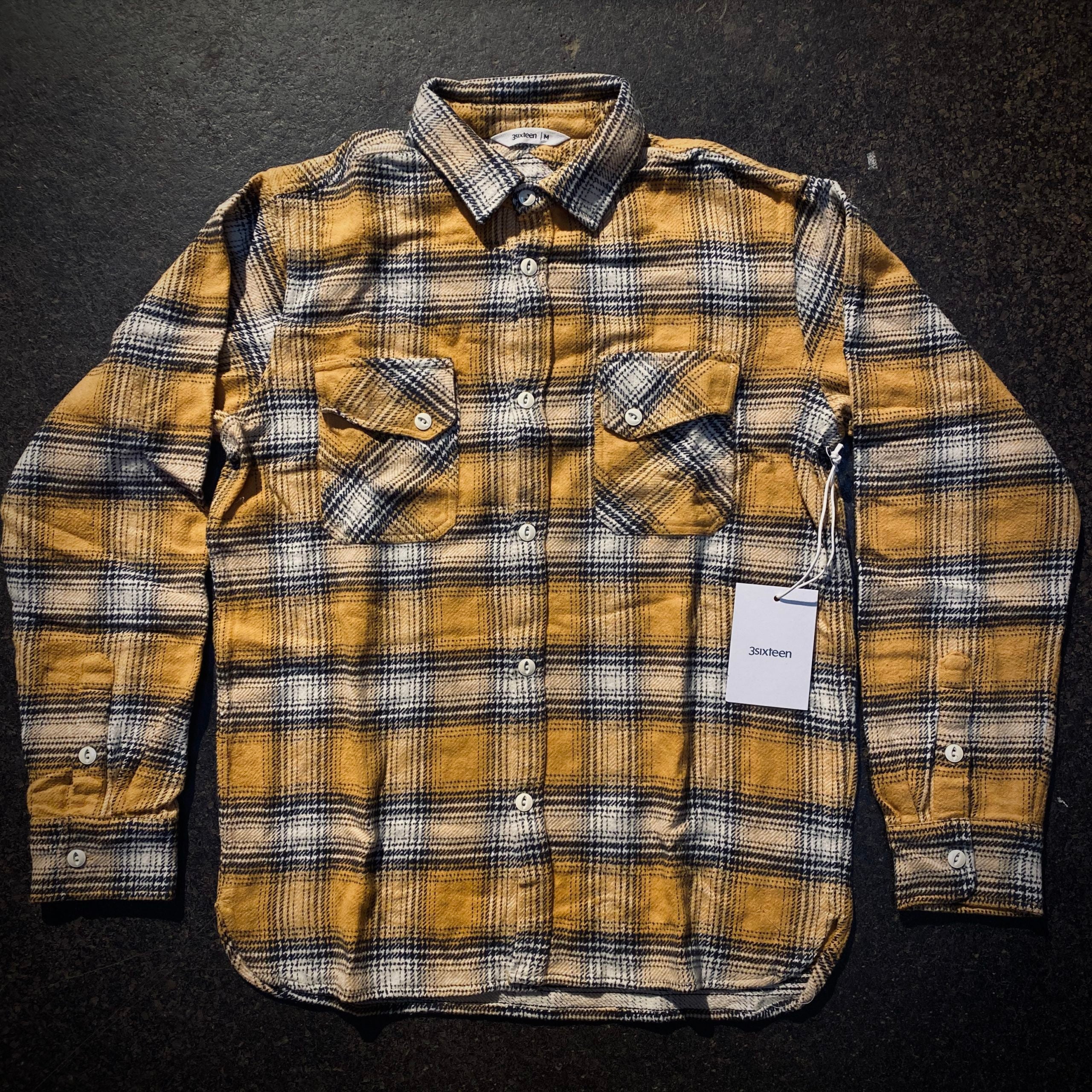 3sixteen |  CCF | Crosscut Flannel Shirt | Dijon