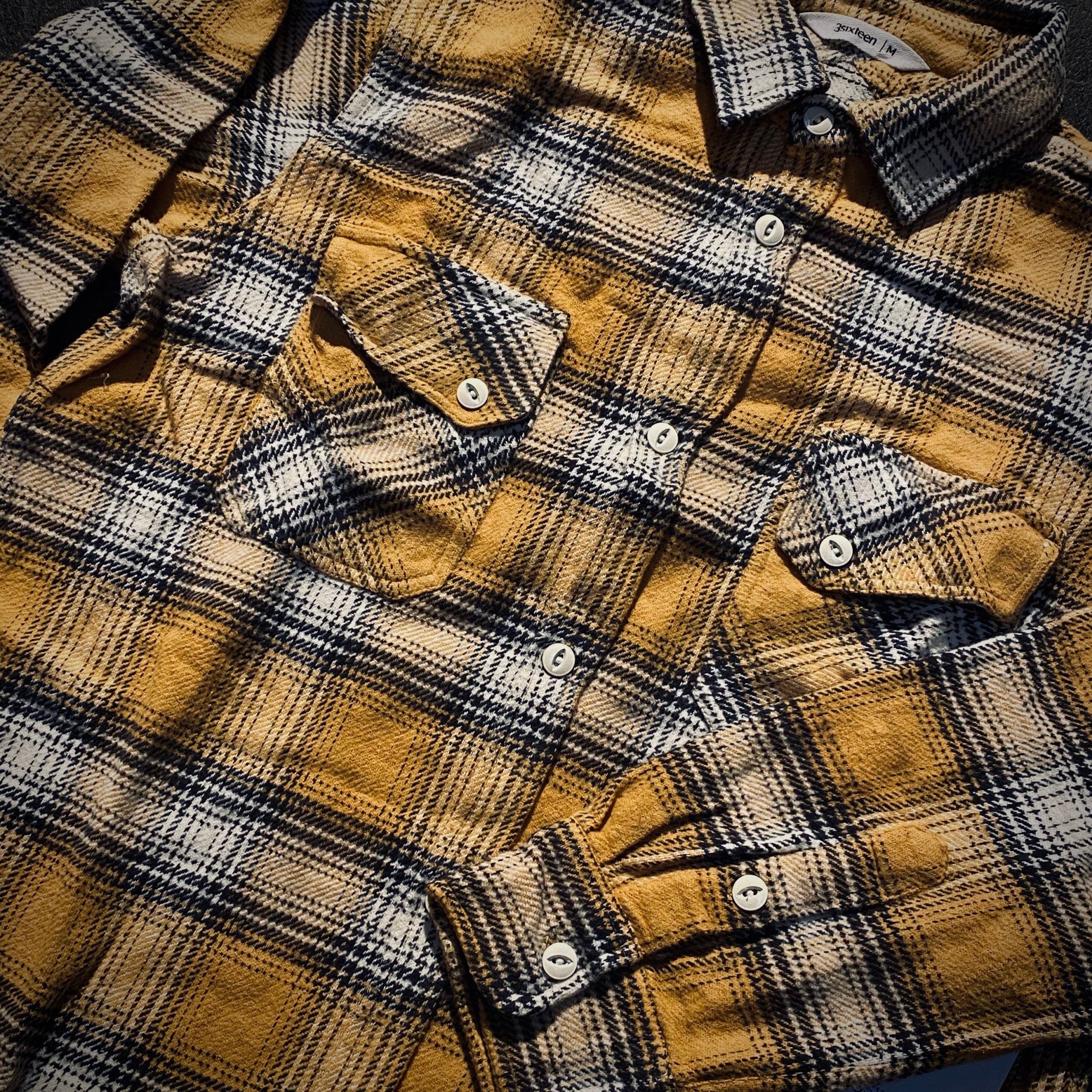 3sixteen |  CCF | Crosscut Flannel Shirt | Dijon