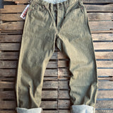 Fullcount | 0105OD | Wide Denim Olive Drab | Limited edition