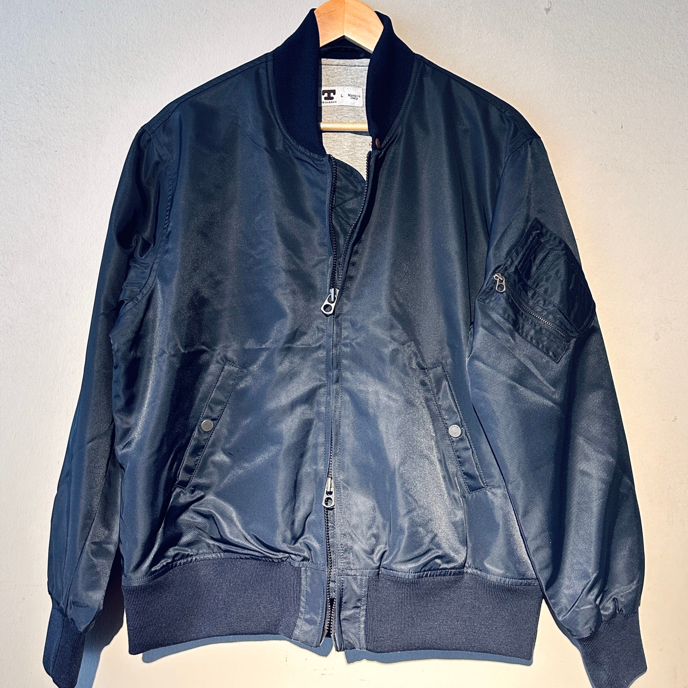 Tellason | MA2 Bomber | Twill Aviator Nylon Sateen | Navy