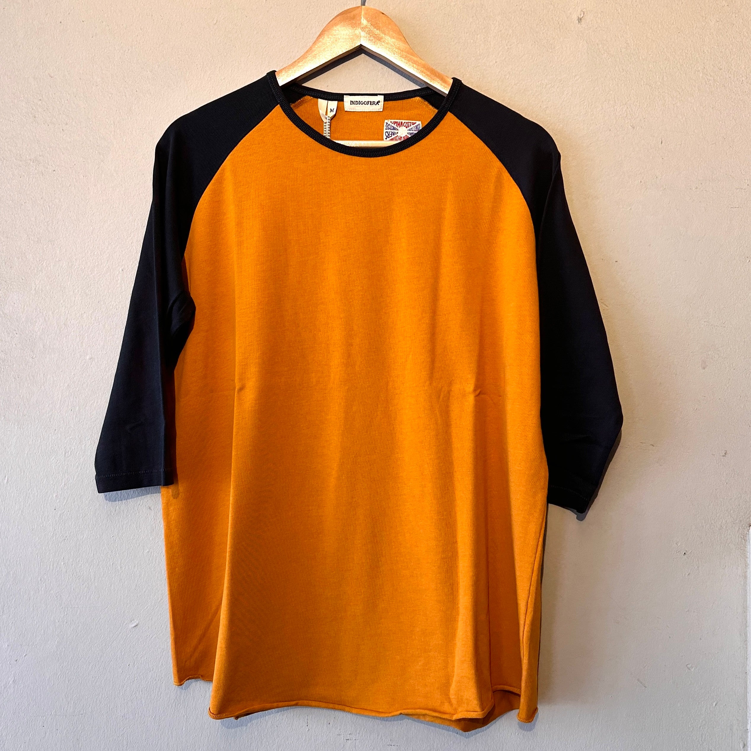 Indigofera | leon| Supima Jersey | Orange Body - Marshall Sleeves