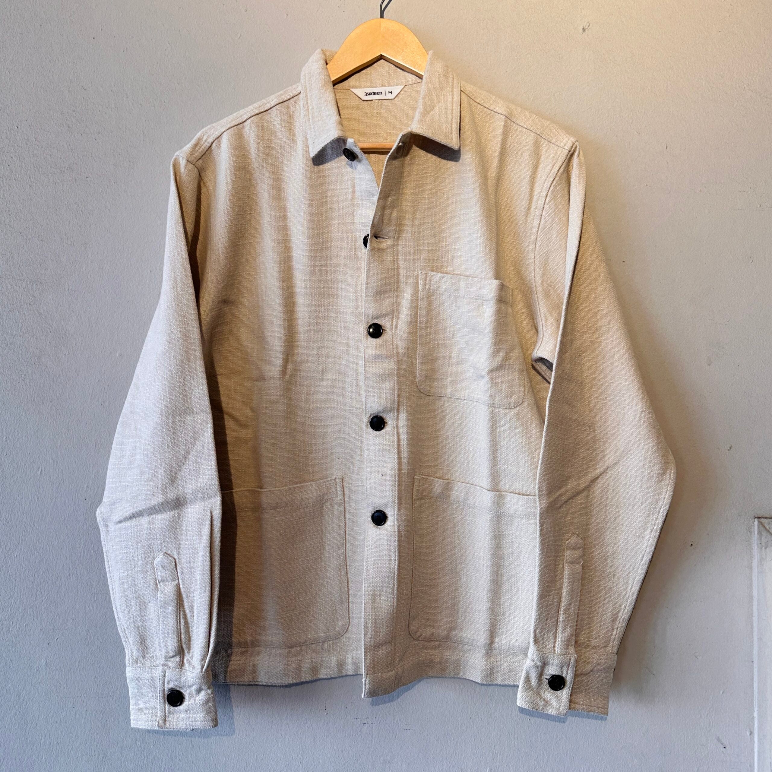 3sixteen | Shop Jacket | Alabaster | Cotton/Linen