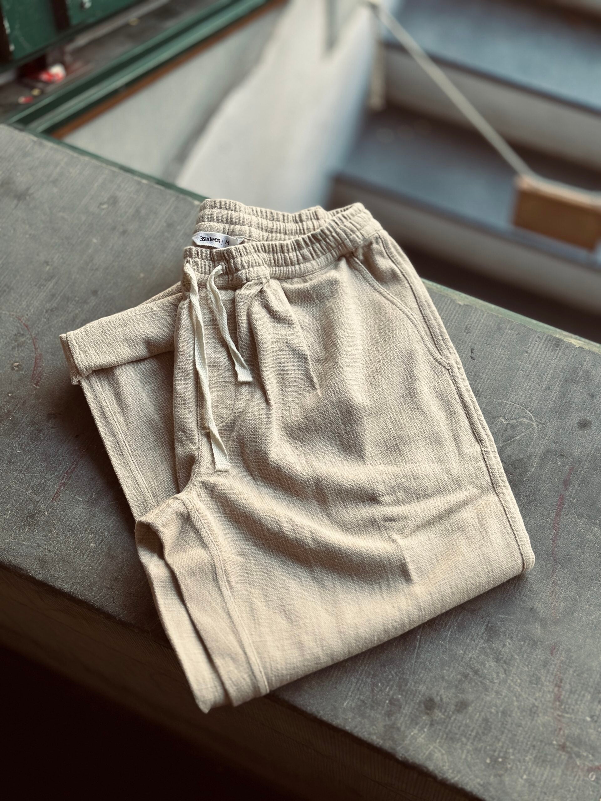 3sixteen | Easy Pant | Alabaster Cotton/Linen