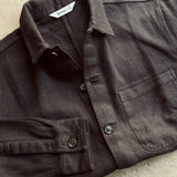 3sixteen | Shop Jacket | Black | Cotton/Linen