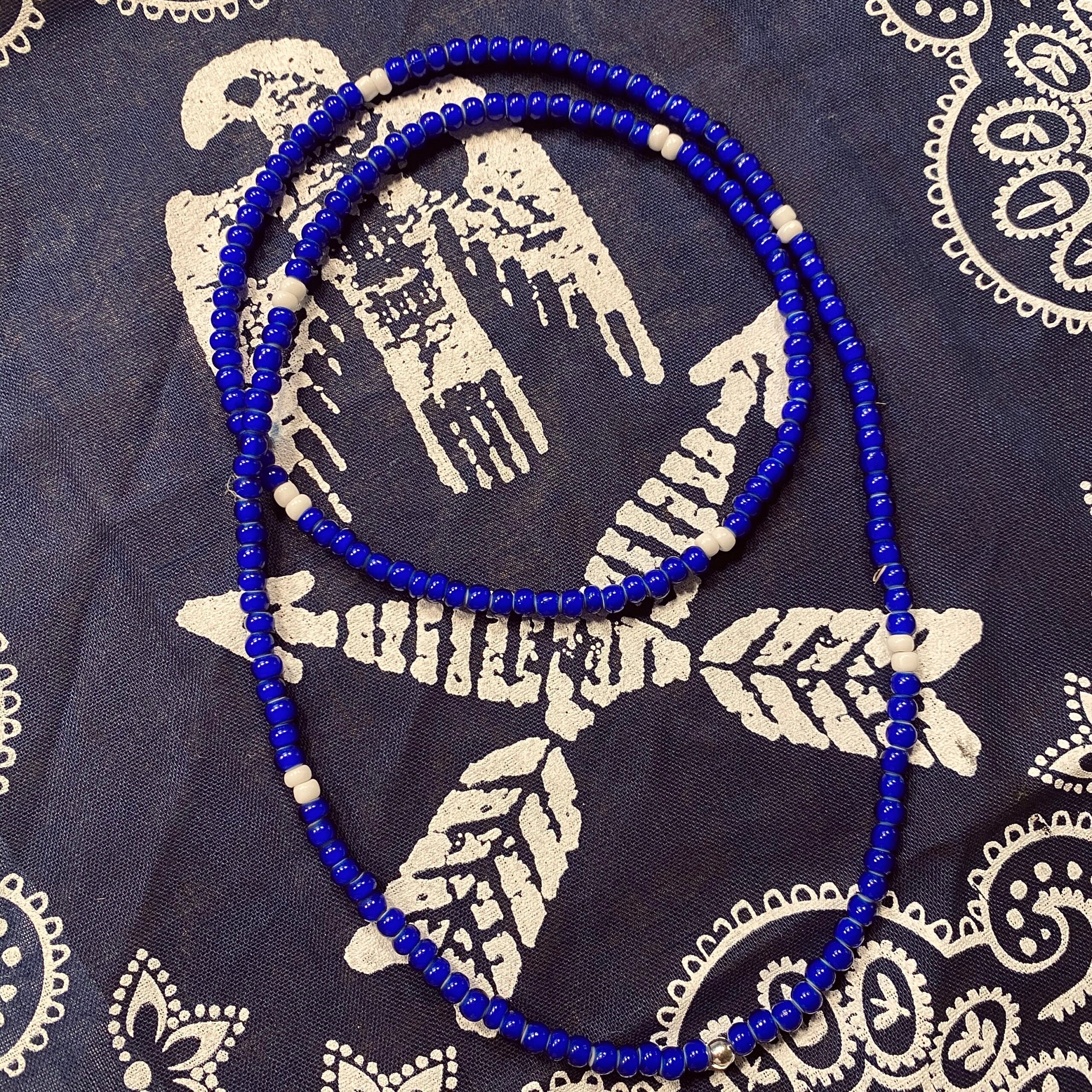 Red Rabbit Trading Co. | African Trade Bead Necklace | Navy