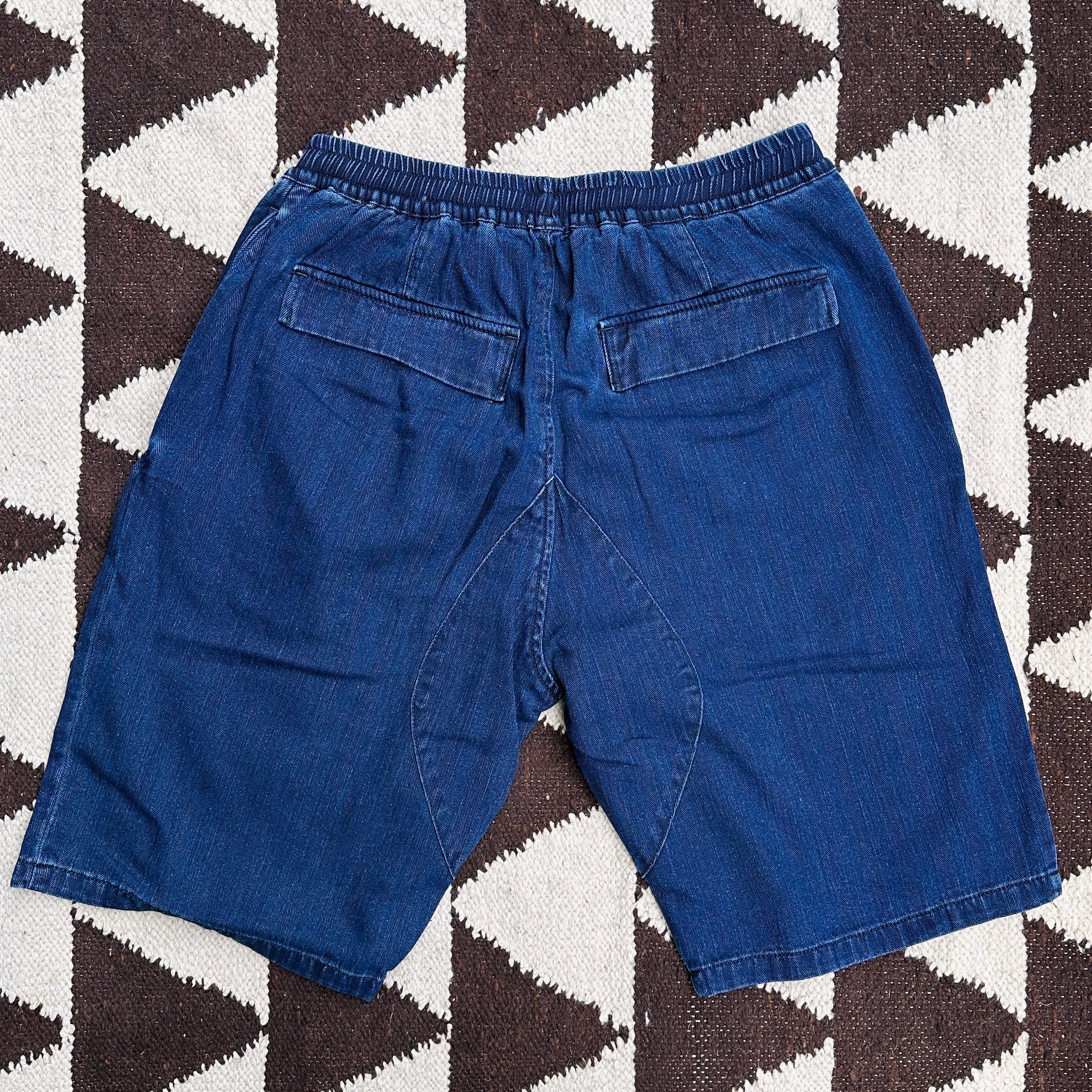 Tellason | Easy Short | Herringbone Muri | Real Indigo