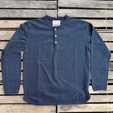 Fullcount | 5222LH-21 | Flat Seam Heavy Weight Long sleeve Henley | Ink Black